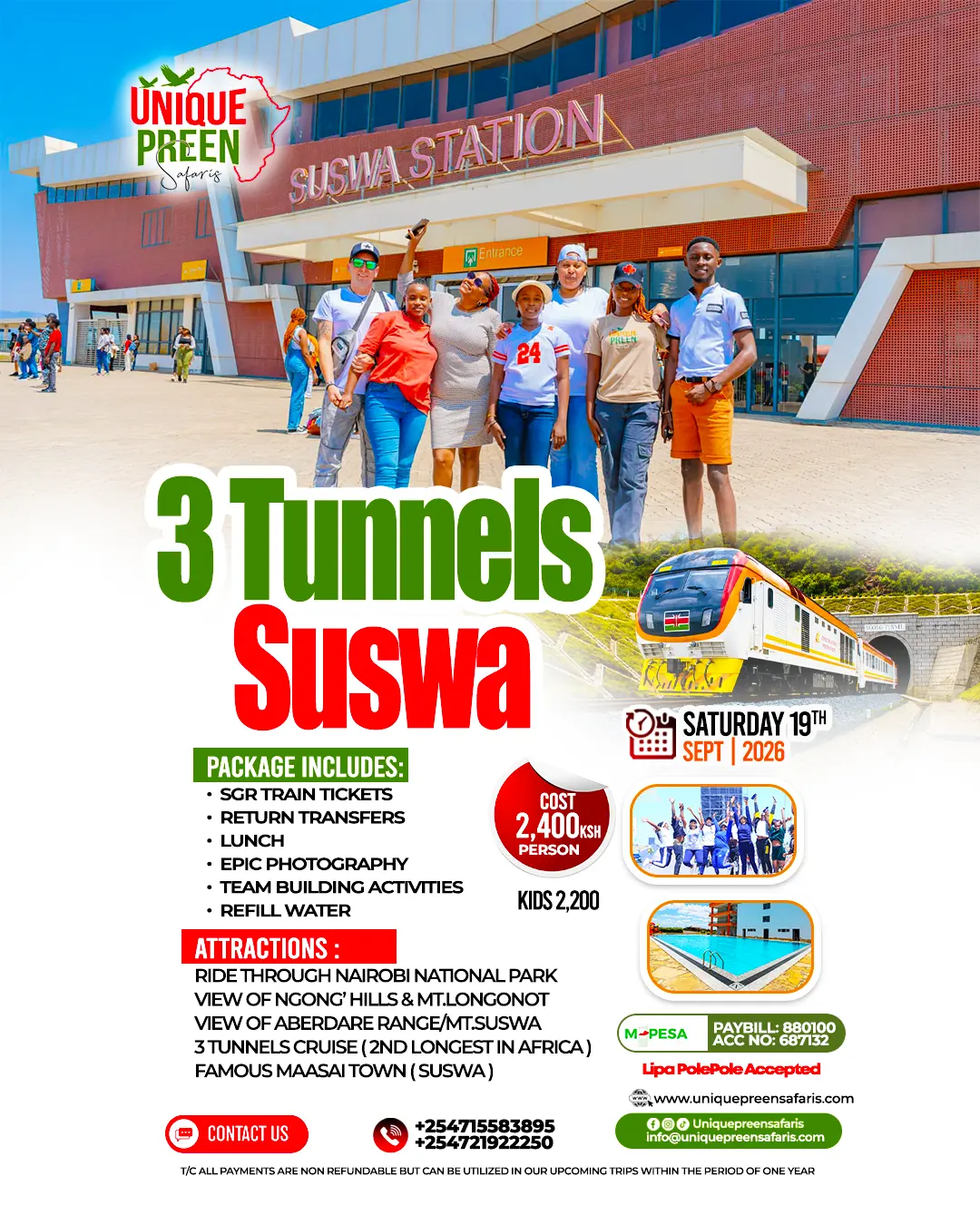 SUSWA 3 TUNNELS DAY TRIP
