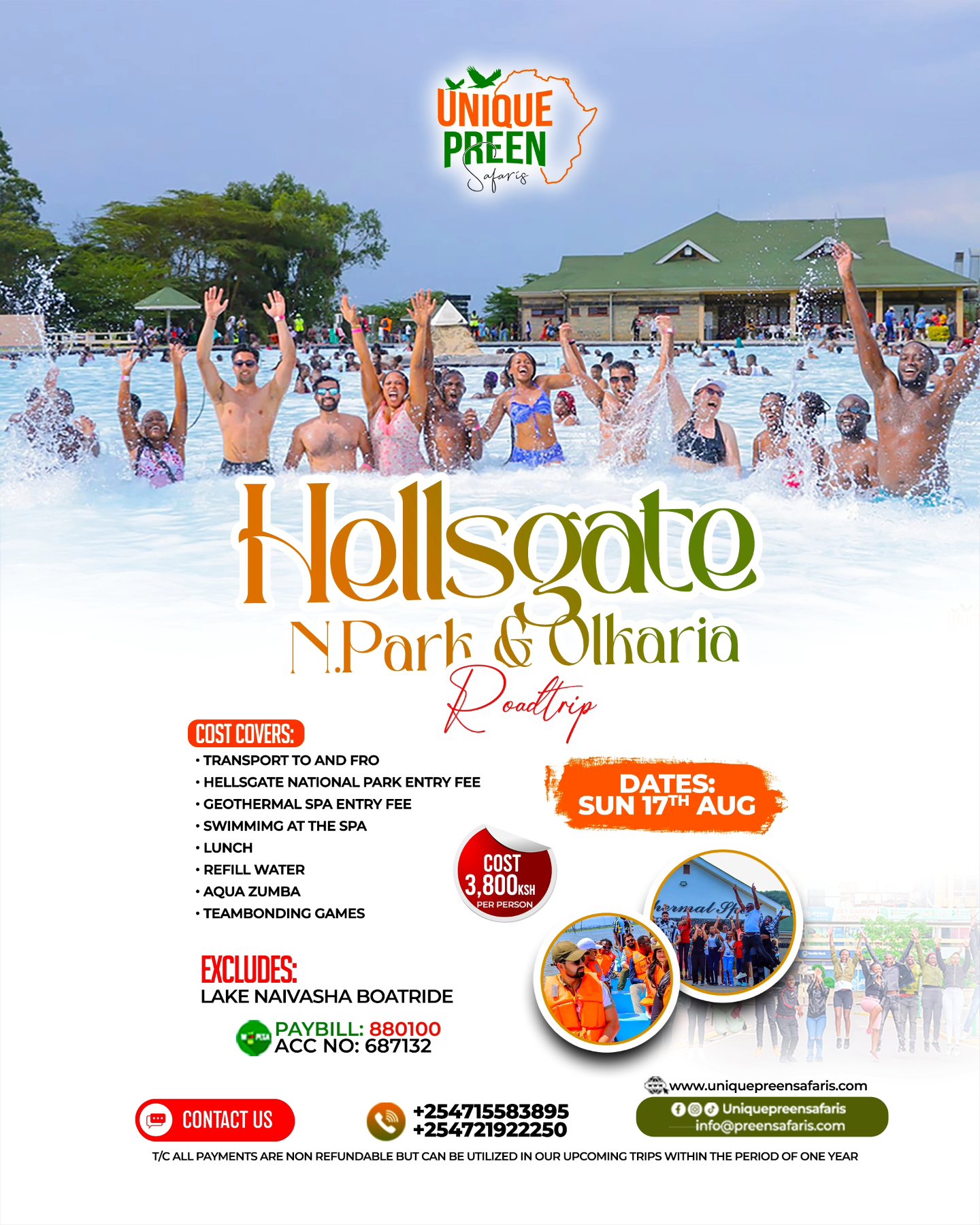 HELLS GATE NATIONAL PARK & OLKARIA GEOTHERMAL SPA DAY TRIP