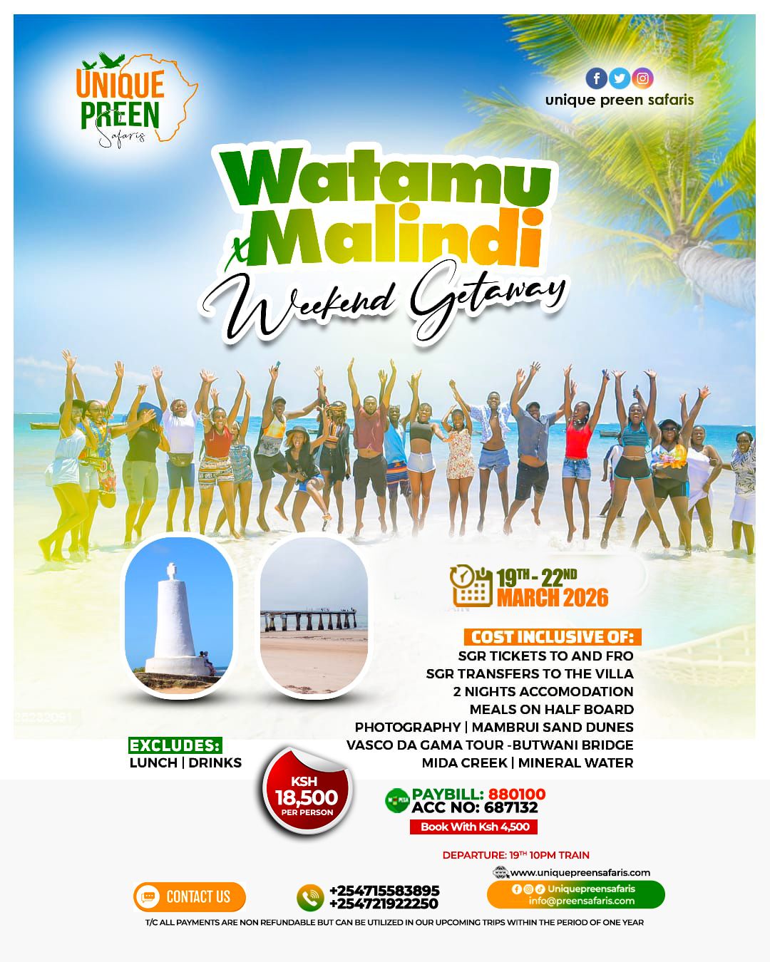 3 Days 2 Nights Malindi Tour