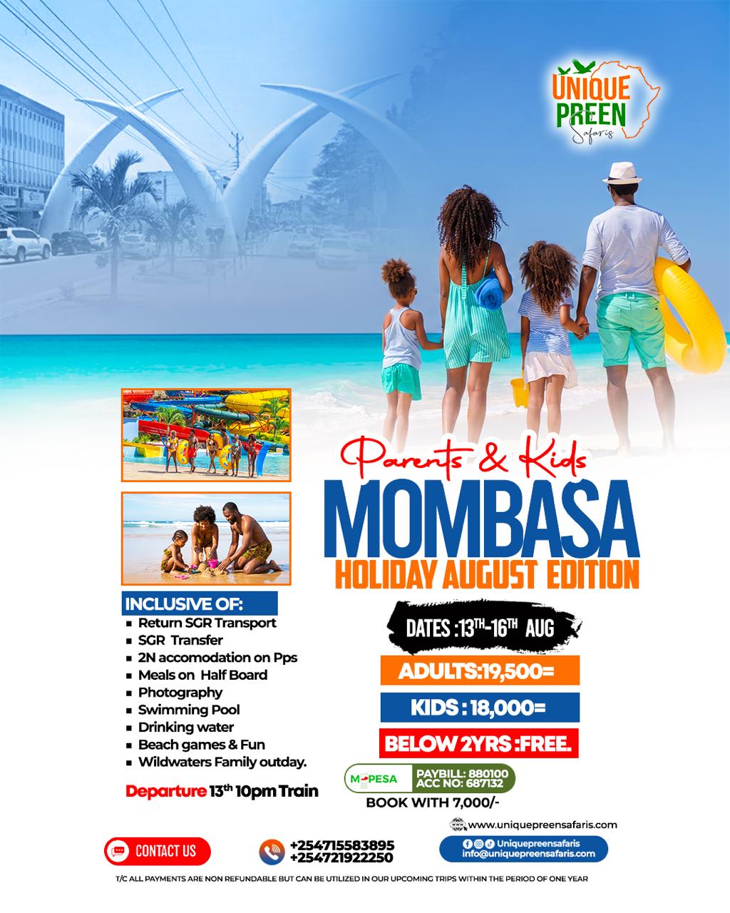 Mombasa family Holiday Package