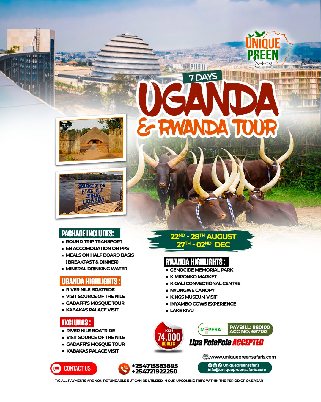 7 Days Uganda Rwanda Tour