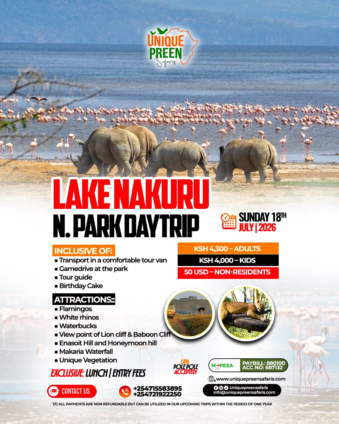 LAKE NAKURU DAY TRIP